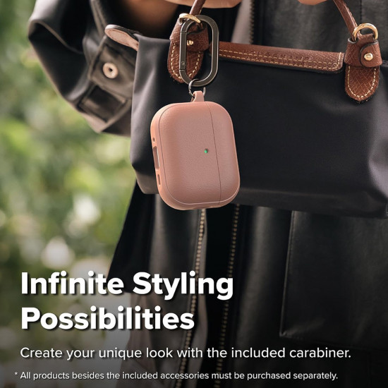 Ringke Protection Case Onyx Magnetic for AirPods Pro 3, Non Slip Texture, Carabiner Hole Constant Coral Ringke Protection Case Onyx Magnetic for AirPods Pro 3, Non Slip Texture, Carabiner Hole Constant Coral