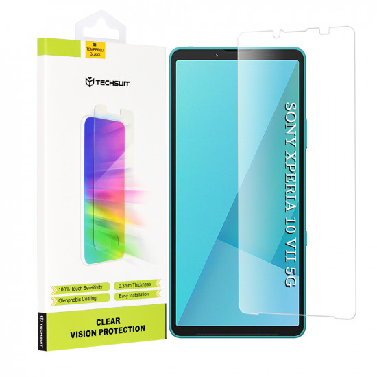 Techsuit Clear Vision Glass Sony Xperia 10 VII Transparent