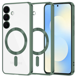 Techsuit Luxury Crystal MagSafe Samsung Galaxy S25 FE Deep Green