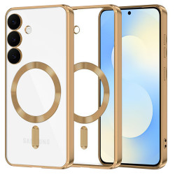 Techsuit Luxury Crystal MagSafe Samsung Galaxy S25 FE Gold