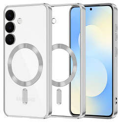 Techsuit Luxury Crystal MagSafe Samsung Galaxy S25 FE Silver