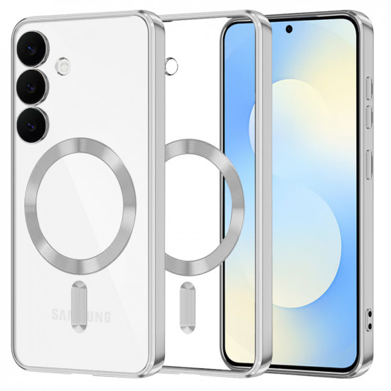 Techsuit Luxury Crystal MagSafe Samsung Galaxy S25 FE Silver Techsuit Luxury Crystal MagSafe Samsung Galaxy S25 FE Silver