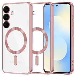 Techsuit Luxury Crystal MagSafe Samsung Galaxy S25 FE Pink