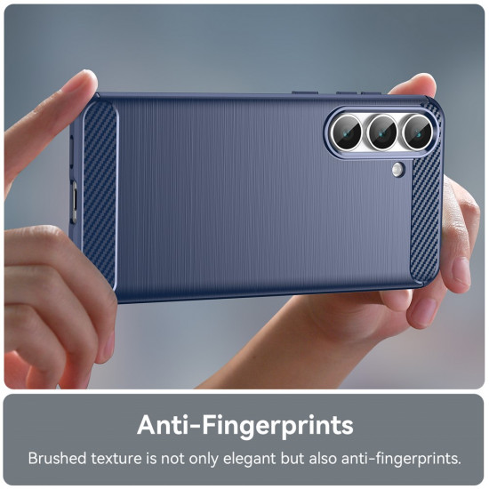 Techsuit Carbon Silicone Samsung Galaxy S25 FE Blue Techsuit Carbon Silicone Samsung Galaxy S25 FE Blue