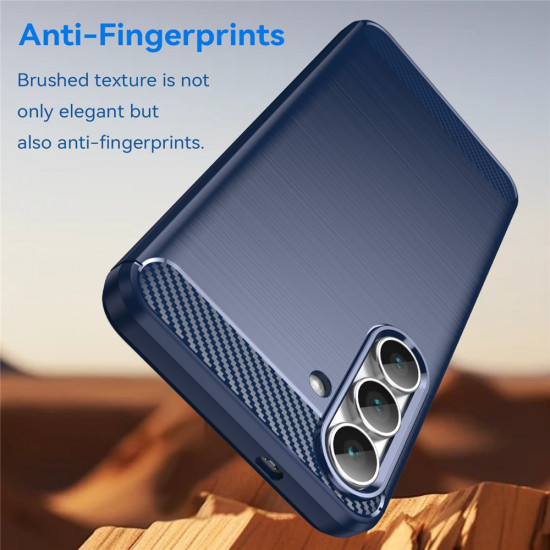 Techsuit Carbon Silicone Samsung Galaxy S25 FE Blue Techsuit Carbon Silicone Samsung Galaxy S25 FE Blue