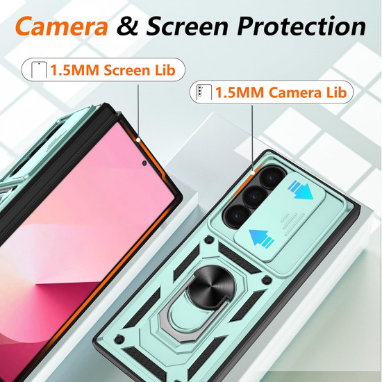 Techsuit CamShield Series Samsung Galaxy Z Fold7 Green