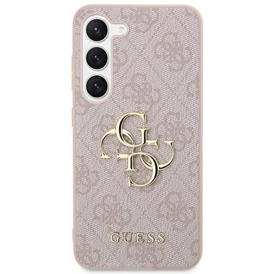 Guess GUHCS24L4GMGPI S24 Ultra S928 pink hardcase 4G Big Metal Logo