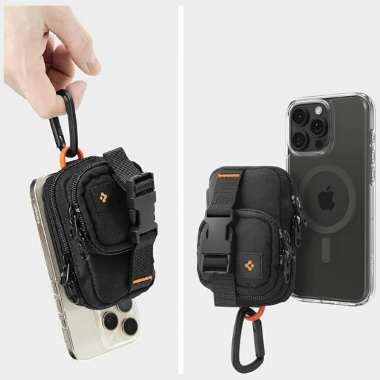 Spigen Snap Zip MagSafe Magnetic Phone Organizer black