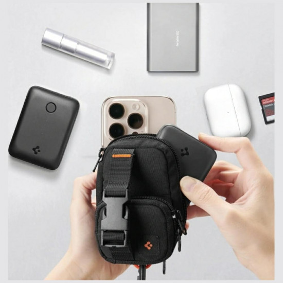 Spigen Snap Zip MagSafe Magnetic Phone Organizer black