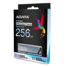 Adata Memory Stick UE800 (AELI UE800 256G CSG) Type C (USB 10Gbps), 256GB, Up to 1,000/950MB/s, Metal Texture Silver Adata Memory Stick UE800 (AELI UE800 256G CSG) Type C (USB 10Gbps), 256GB, Up to 1,000/950MB/s, Metal Texture Silver