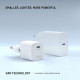 Fixed Wall Charger Mini (FIXCG30M CC WH) GaN, Type C, PD 3.0, 30W, Compact Design, with Type C Cable, 1m White Fixed Wall Charger Mini (FIXCG30M CC WH) GaN, Type C, PD 3.0, 30W, Compact Design, with Type C Cable, 1m White