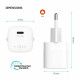Fixed Wall Charger MIni (FIXCG30M C WH) GaN, Type C, PD 3.0, 30W, Compact Size White Fixed Wall Charger MIni (FIXCG30M C WH) GaN, Type C, PD 3.0, 30W, Compact Size White