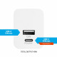 Fixed Wall Charger Mini (FIXC45M CU WH) Fast Charge, USB, Type C, PD 3.0, 45W, Compact Size White
