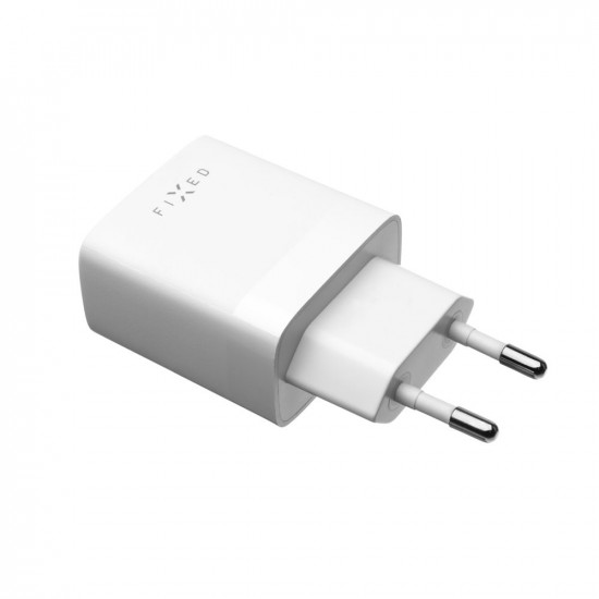 Fixed Wall Charger (FIXC20 CC WH) Type C, Power Delivery 3.0, 20W, Compact Design, with Type C Cable, 1m White Fixed Wall Charger (FIXC20 CC WH) Type C, Power Delivery 3.0, 20W, Compact Design, with Type C Cable, 1m White