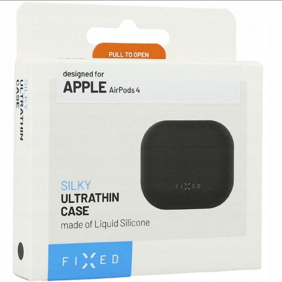 Fixed Silky Case (FIXSIL 1473 BK) for AirPods 4 Black