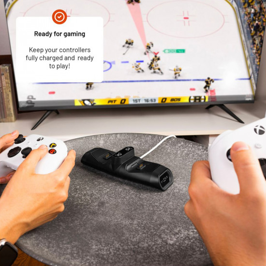 Fixed Dual Charging Dock (FIXXB DCC BK) for Xbox Series S, X, Elite and One Wireless Controllers, LED, USB C Port Black Fixed Dual Charging Dock (FIXXB DCC BK) for Xbox Series S, X, Elite and One Wireless Controllers, LED, USB C Port Black
