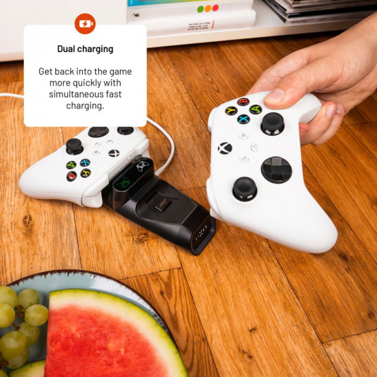 Fixed Dual Charging Dock (FIXXB DCC BK) for Xbox Series S, X, Elite and One Wireless Controllers, LED, USB C Port Black Fixed Dual Charging Dock (FIXXB DCC BK) for Xbox Series S, X, Elite and One Wireless Controllers, LED, USB C Port Black