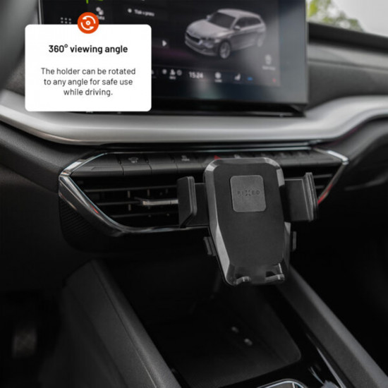 Fixed Car Holder Iconiq Vent (FIXICQ V BK) for Air Vent, 360° Rotative, Universal, Push & Grip System, Max. 6.8" Black Fixed Car Holder Iconiq Vent (FIXICQ V BK) for Air Vent, 360° Rotative, Universal, Push & Grip System, Max. 6.8" Black