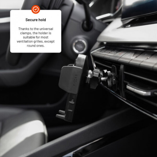 Fixed Car Holder Iconiq Vent (FIXICQ V BK) for Air Vent, 360° Rotative, Universal, Push & Grip System, Max. 6.8" Black Fixed Car Holder Iconiq Vent (FIXICQ V BK) for Air Vent, 360° Rotative, Universal, Push & Grip System, Max. 6.8" Black