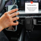 Fixed Car Holder Iconiq Vent (FIXICQ V BK) for Air Vent, 360° Rotative, Universal, Push & Grip System, Max. 6.8" Black Fixed Car Holder Iconiq Vent (FIXICQ V BK) for Air Vent, 360° Rotative, Universal, Push & Grip System, Max. 6.8" Black