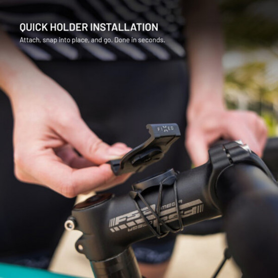 Fixed Bike Holder Dock (FIXDFG 22 BK) for Garmin 22mm / Gramin Edge Computer, with Mounting Elastic Bands Black Fixed Bike Holder Dock (FIXDFG 22 BK) for Garmin 22mm / Gramin Edge Computer, with Mounting Elastic Bands Black