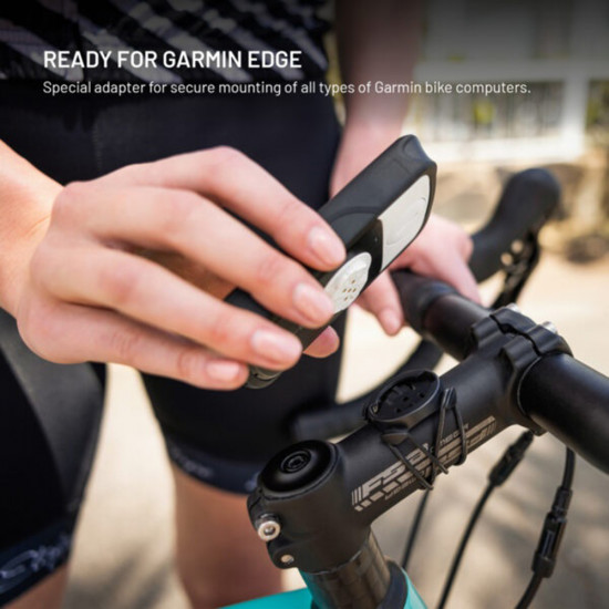 Fixed Bike Holder Dock (FIXDFG 22 BK) for Garmin 22mm / Gramin Edge Computer, with Mounting Elastic Bands Black Fixed Bike Holder Dock (FIXDFG 22 BK) for Garmin 22mm / Gramin Edge Computer, with Mounting Elastic Bands Black