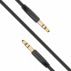 Fixed Audio Cable (FIXM AUX BK) 3.5mm Jack to 3.5mm Jack, Flat Design Gold plated Connectors, 1m Black Fixed Audio Cable (FIXM AUX BK) 3.5mm Jack to 3.5mm Jack, Flat Design Gold plated Connectors, 1m Black