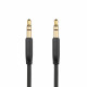 Fixed Audio Cable (FIXM AUX BK) 3.5mm Jack to 3.5mm Jack, Flat Design Gold plated Connectors, 1m Black Fixed Audio Cable (FIXM AUX BK) 3.5mm Jack to 3.5mm Jack, Flat Design Gold plated Connectors, 1m Black