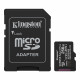 Kingston Memory Card Canvas Select Plus (SDCS3/256GB) MicroSDXC with SD Adapter, 256GB, Class 10, UHS I, U1/U3, A1 Black Kingston Memory Card Canvas Select Plus (SDCS3/256GB) MicroSDXC with SD Adapter, 256GB, Class 10, UHS I, U1/U3, A1 Black