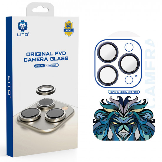 Lito Titanium AR Camera Glass iPhone 17 Pro / iPhone 17 Pro Max Navy Blue