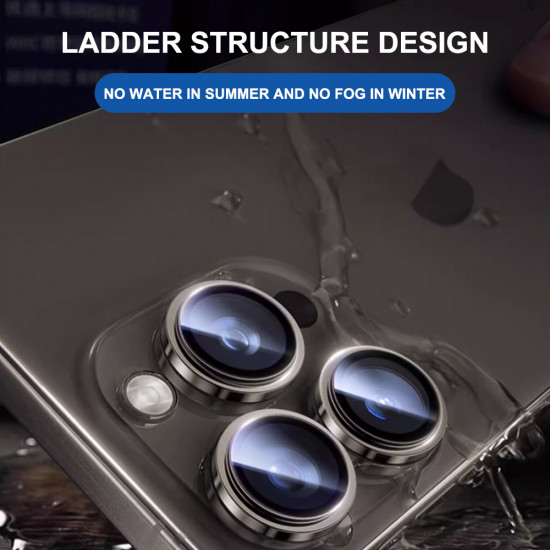 Lito Titanium AR Camera Glass iPhone 17 Pro / iPhone 17 Pro Max Navy Blue