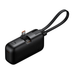 Mcdodo Power Bank FreeKit Series (MC 7760) with Built in Cable & Connector USB C, 5000mAh, 22.5W Black