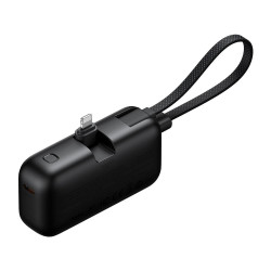 Mcdodo Power Bank FreeKit Series (MC 7800) with Built in Cable & Connector Lightning, 5000mAh, 22.5W Black