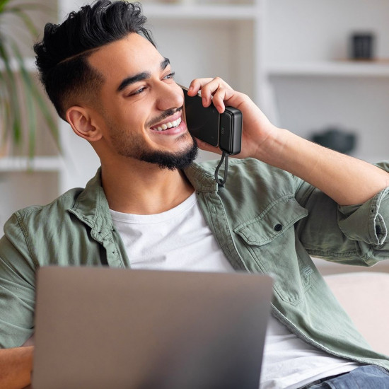 Mcdodo Power Bank FreeKit Series (MC 7800) with Built in Cable & Connector Lightning, 5000mAh, 22.5W Black