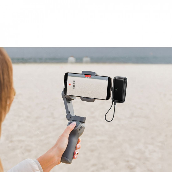 Mcdodo Power Bank FreeKit Series (MC 7800) with Built in Cable & Connector Lightning, 5000mAh, 22.5W Black