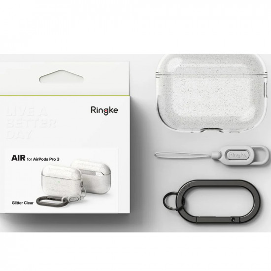 Ringke Protection Case Air Series for AirPods Pro 3 Glitter Clear