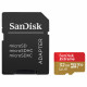 SanDisk Memory Card Extreme (SDSQXAF 032G GN6MA) with Adapter, MicroSDHC, 32GB, Class 10, Read 100MB/s, UHS I U3 Red SanDisk Memory Card Extreme (SDSQXAF 032G GN6MA) with Adapter, MicroSDHC, 32GB, Class 10, Read 100MB/s, UHS I U3 Red