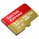 SanDisk Memory Card Extreme (SDSQXAF 032G GN6MA) with Adapter, MicroSDHC, 32GB, Class 10, Read 100MB/s, UHS I U3 Red SanDisk Memory Card Extreme (SDSQXAF 032G GN6MA) with Adapter, MicroSDHC, 32GB, Class 10, Read 100MB/s, UHS I U3 Red