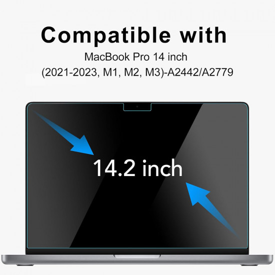 Techsuit VisionProX Anti Blue Light MacBook Pro 14" 2023 Clear