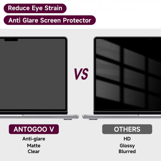 Techsuit VisionProX Anti Blue Light MacBook Pro 16" 2024 Matte Clear