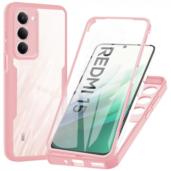 Techsuit ColorVerse 360 Series + Screen Protector Xiaomi Redmi 15 4G / Redmi 15 5G Pink Techsuit ColorVerse 360 Series + Screen Protector Xiaomi Redmi 15 4G / Redmi 15 5G Pink