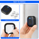 Techsuit Premium Wireless Doorbell Buzzzly (SU1) Waterproof, 38 Unique Tune, 4 Volume Levels, 5 Modes Music/Flash Black