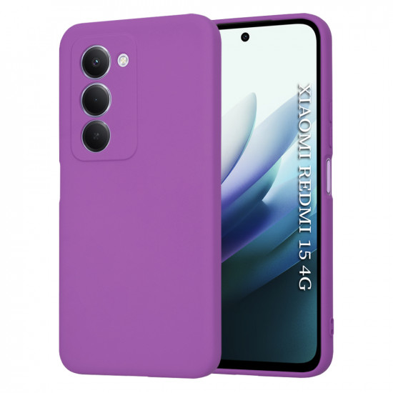 Techsuit SoftFlex Xiaomi Redmi 15 4G / Redmi 15 5G Purple