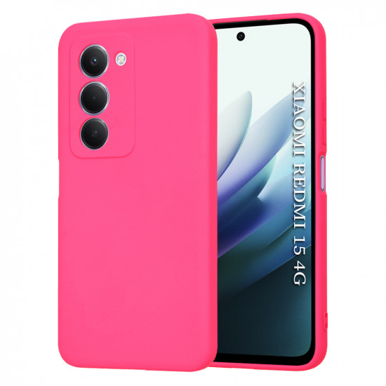 Techsuit SoftFlex Xiaomi Redmi 15 4G / Redmi 15 5G Hot Pink