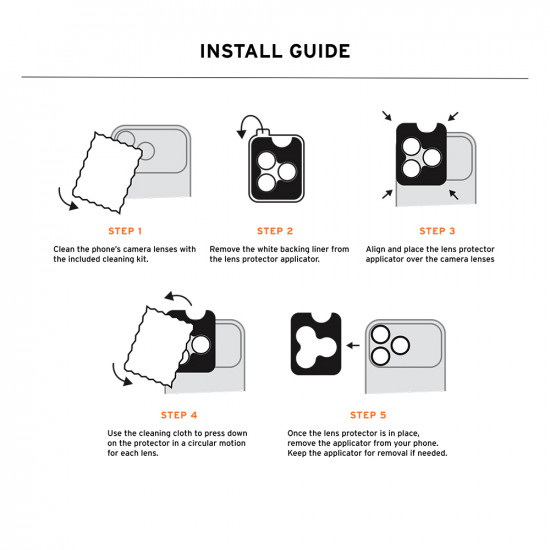 UAG Lens Shield iPhone 17 Pro / iPhone 17 Pro Max Titanium
