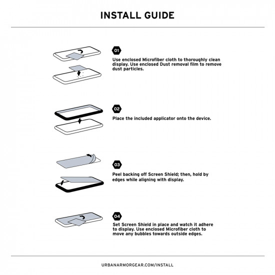 UAG Glass Shield iPhone 17 Pro Max Clear