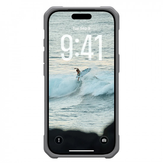 UAG Pathfinder Clear MagSafe iPhone 17 Pro Active Lava Lanyard