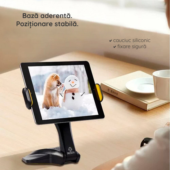 Yesido  Desk Holder (C21)  for Phone, Tablet 6.5  10@quot@  Black