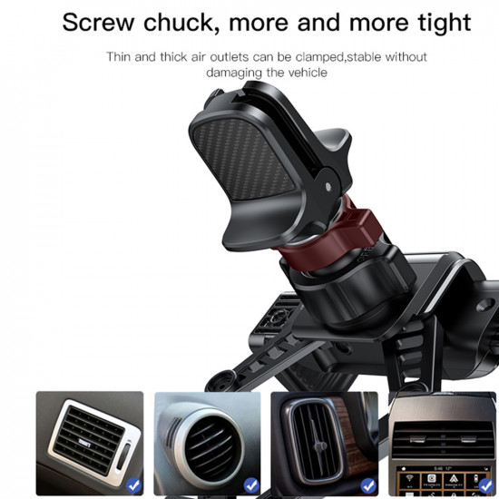 Yesido  Car Holder (C166)  Gravity Grip for Air Vent  Black