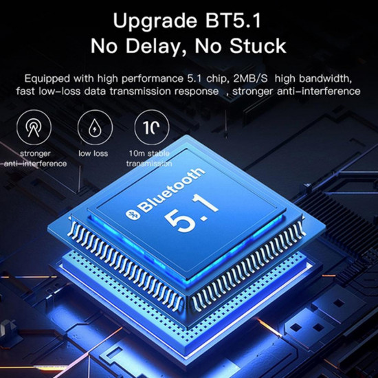 Yesido  USB Transmitter (YAU34)  USB to Bluetooth, for Computer, Laptop  Black